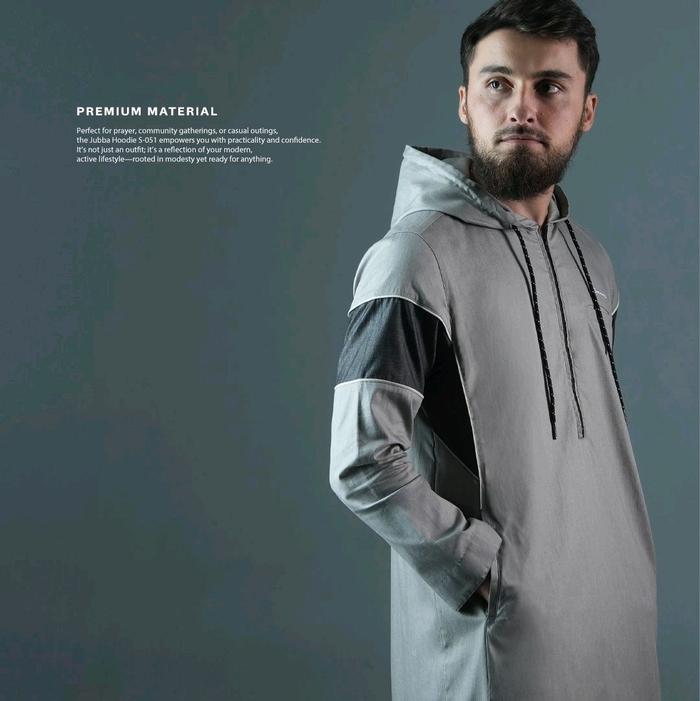 SAMASE Gamis Jubba Hoodie S051 Jubah Pria Dewasa