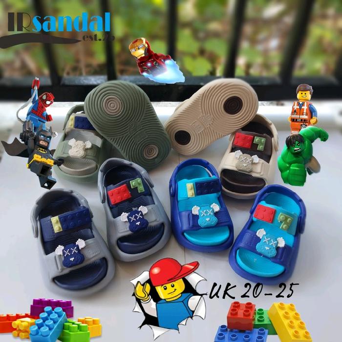 Sandal anak L3GO Laki laki jentle men uk 20-25 Fashion Kaki Karet