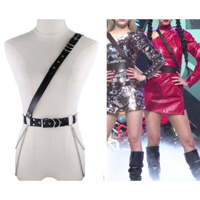 BUTIK_RINDU (SAMURAI) Body belt harness harajuku Halloween Gothic Metal Punk Japanese style Korean K