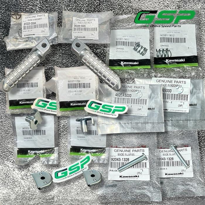 Step Belakang Kawasaki Ninja 150 RR New Old Z125 Pro Original 34028-0335 Step RR RH 34028-0334 Step 