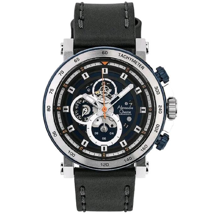 AC 6429 MC Alexandre Christie Jam Tangan Pria Silver Black
