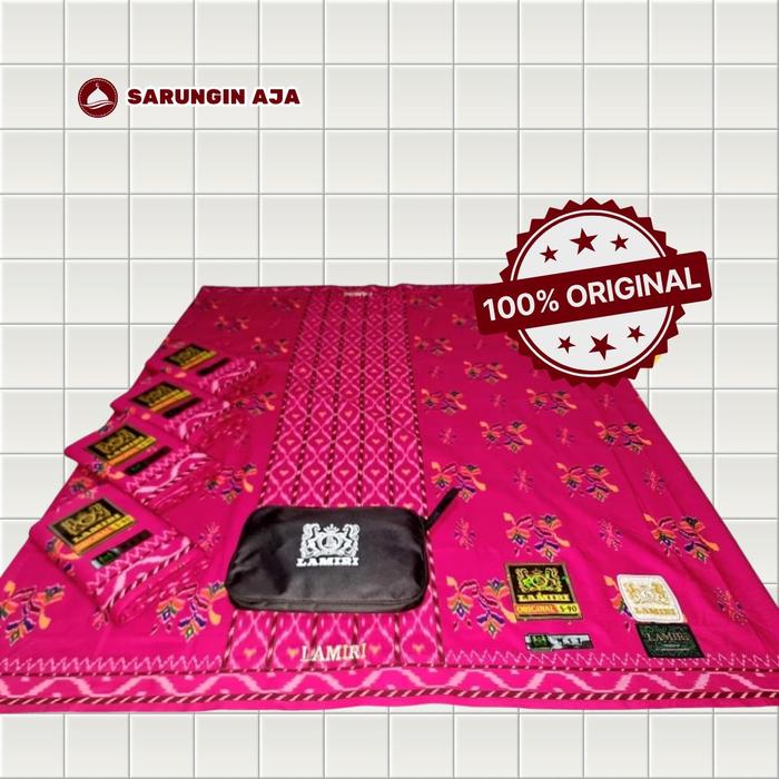 Sarung Lamiri Lengkap - lamiri  pink terjamin original