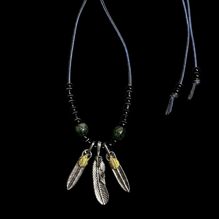 Mikio - Kalung Goros Pendant Feather