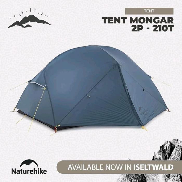 Naturehike Tent Mongar 2P - 210T Tenda Camping Portabel untuk Petualangan Outdoor di Isetwald, Tahan