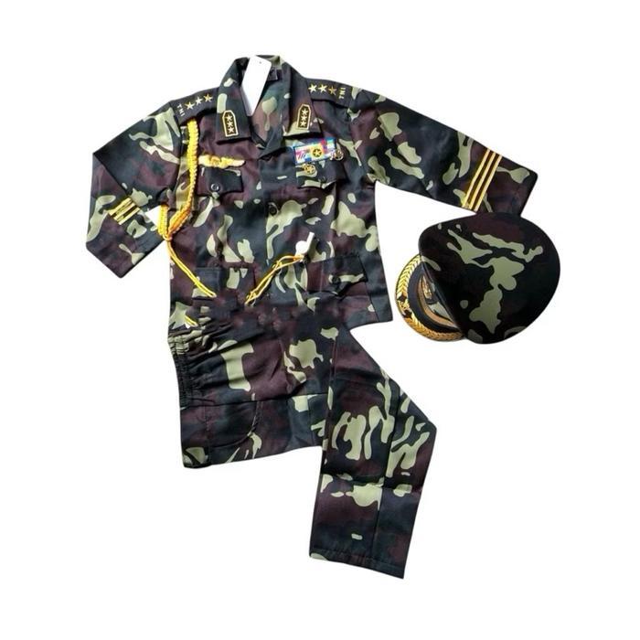 Baju Seragam Profesi Anak Abri , Tni  / Baju Seragam Karnaval Tk Sd Smp ( Cowok  )  Merk Kijang Orig