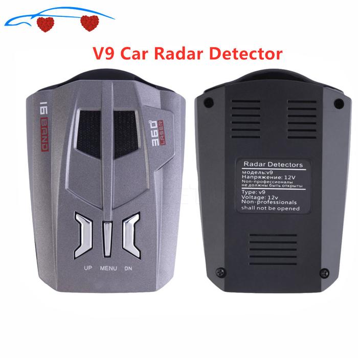 V9 Car Flow Speed Radar Detector LCD Display Voice Alert Warning