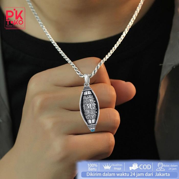 [LARISS] Kalung Liontin Mantra Gantulan Kalung Rantai Kalung Liontin Kalung Hindu Gantungan Kalung P