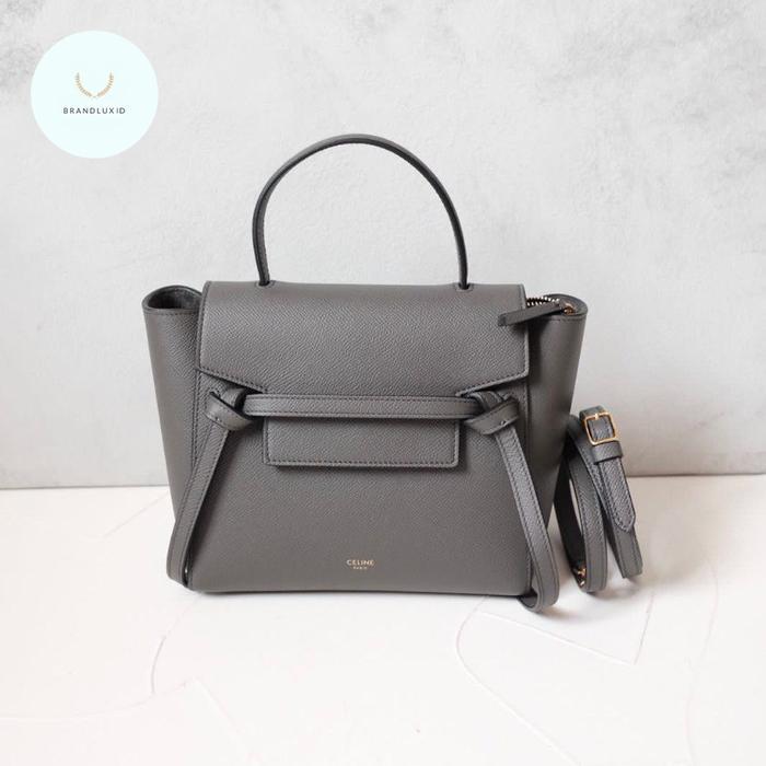 CELINE NANO BELT BAG IN DARK GREY