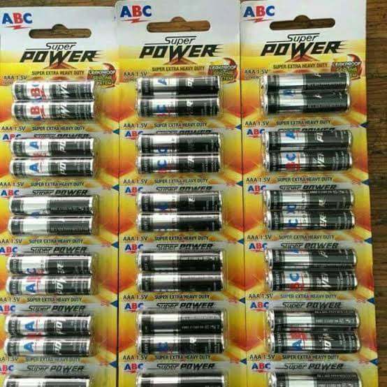 Baterai ABC Super Power AAA 1.5 V ( @ 1 renceng )