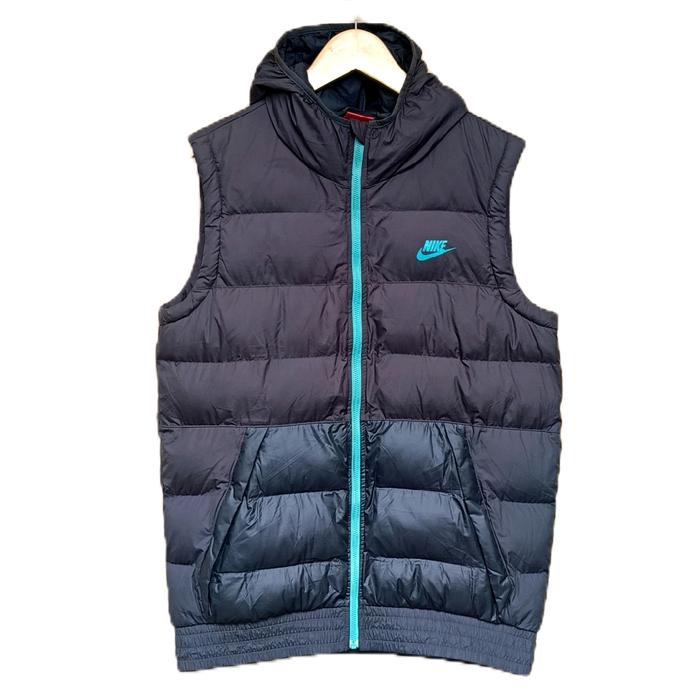 Vest nike down puffer hoodie sportwear vintage grey