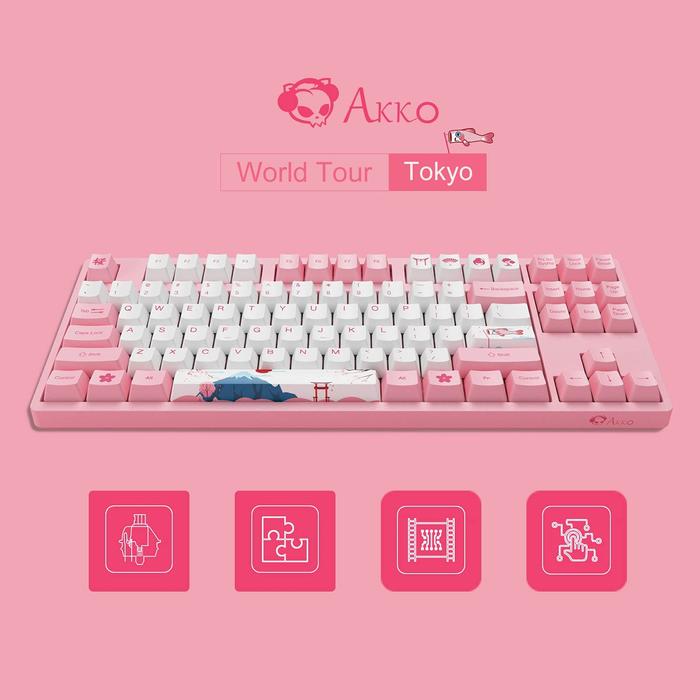 Akko 3087 V2 World Tour-Tokyo R1 Mechanical Gaming Keyboard Wired TKL