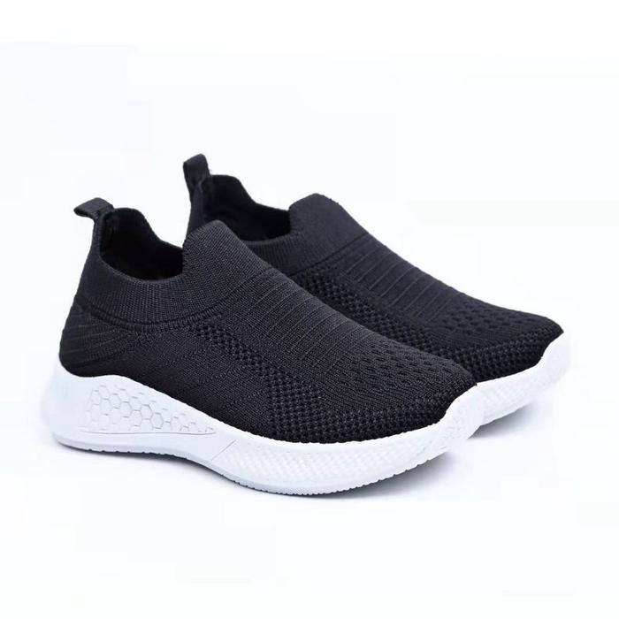sepatu rajut NEW SPORT KDM anak sekolah import premium nyman lentur
