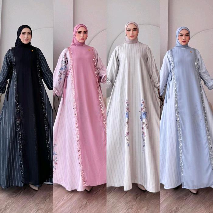 Alira v2 dress gamis terbaru premium original by Nona