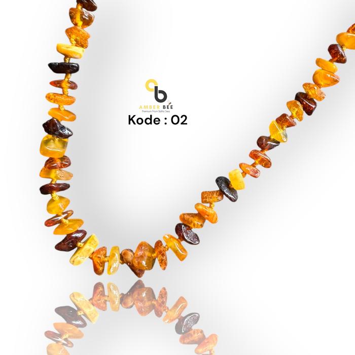 Terlaris Kalung Amber Bayi Anak Premium Glossy Rainbow Nugget & Chip By Amber Bee kalung anak gala s
