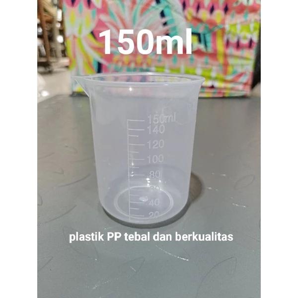 Gelas Takar Ukur 100 150 Ml Beaker Measuring Cup Glass Takaran Untuk Minuman Kue Baking Tools Plasti