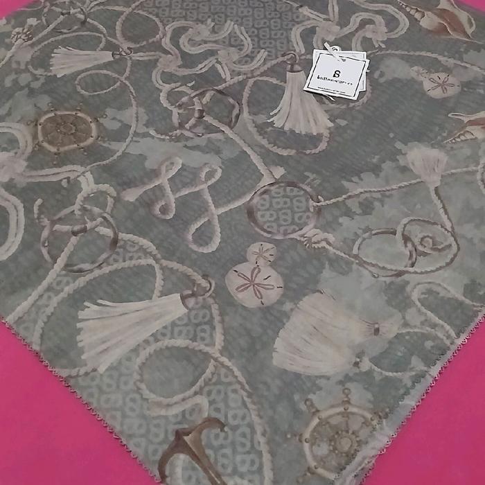 Preloved Buttonscarves Hijab Square Nautical Ezili
