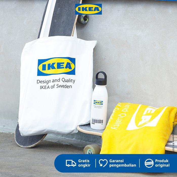 IKEA EFTERTRADA Tote Bag Bahan Katun - Putih Kantong