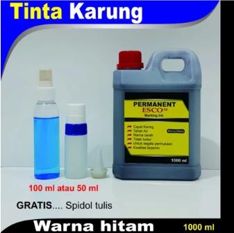 Tinta Karung ESCO / Tinta Spidol Permanen Hitam 1000 ml