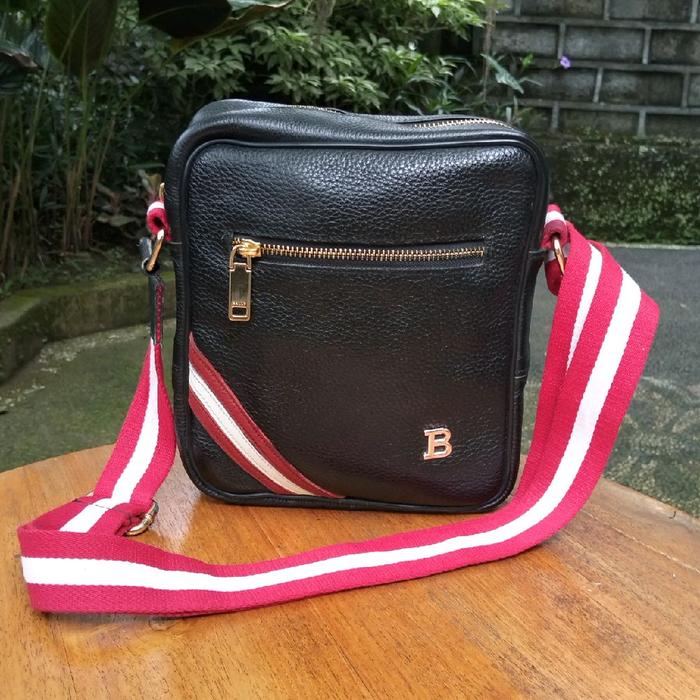 Tas pria preloved Ball*, Kulit asli mulus eksklusif mewah Balik Zipper Baly