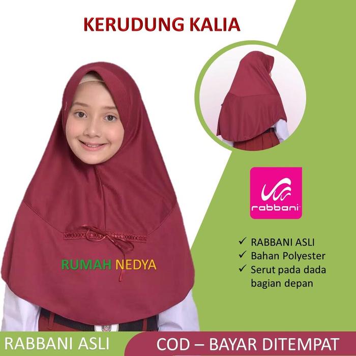 Jilbab Rabbani Instan Ori Sekolah Kalia Rabani Dewasa Asli Polos Murah