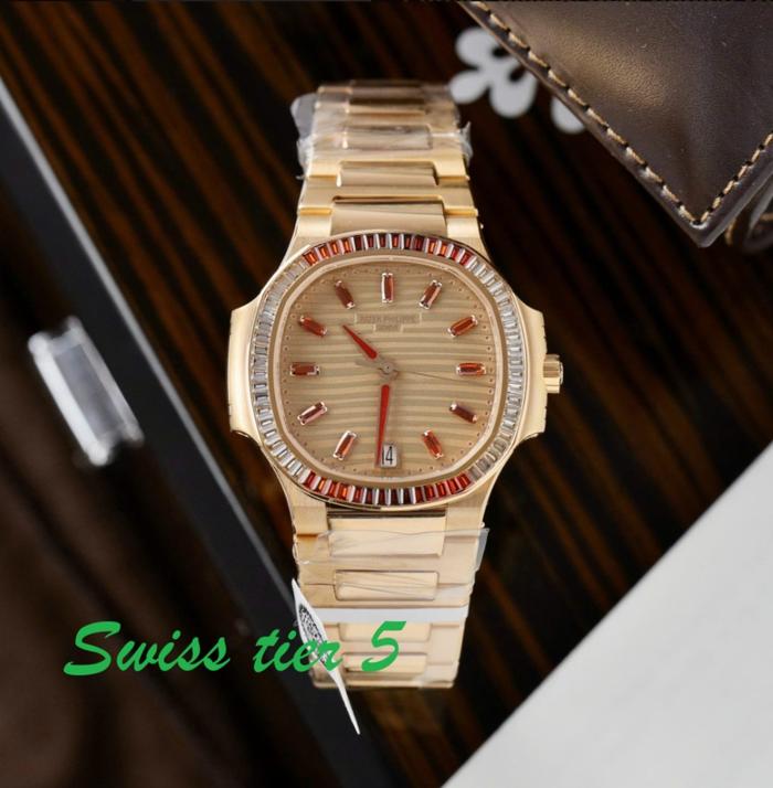 Jam WanitaPatekPhilippe Best Watch Nautilus 7118R Gold 35mm