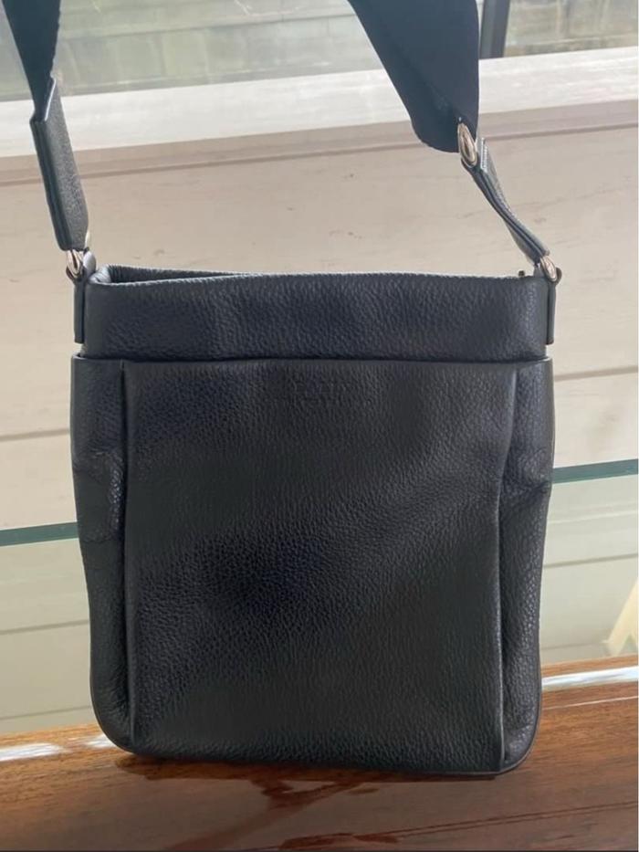 Original Bally Switzerland mens leather sling bag