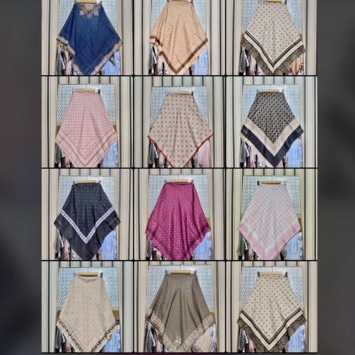 Shellasaukia ORI Hijab TERBARU Segi Empat Premium bgus banget BONUS Labubuu