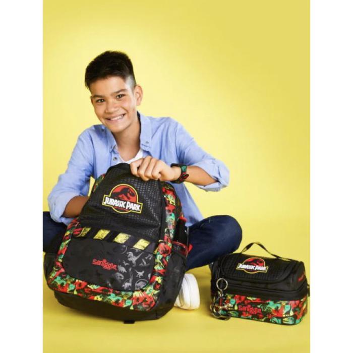 TERBATAS SMIGGLE JURASSIC PARK SERIES ransel/tas makan/troly/dompet