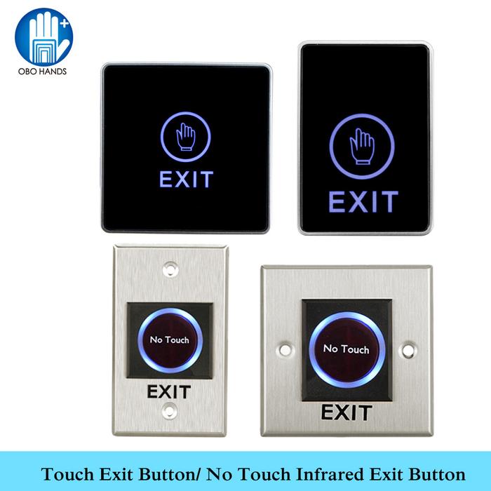 OBO HANDS Touch Exit Button Infrared Sensor No Touch Push Switch