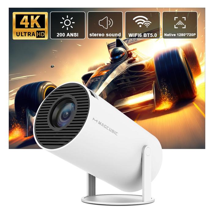 Magcubic Projector Hy300 4K Android 11 Dual Wifi6 200 ANSI Allwinner