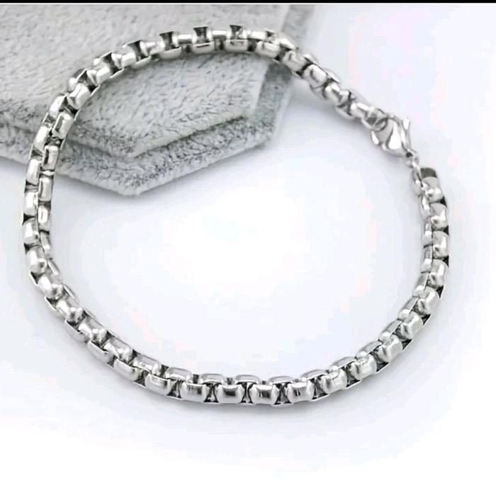 GELANG TANGAN ANAK RANTAI SILVER MODEL TERBARU  ANTIKARAT DAN ANTI ALERGIn merica tidak tali semi ku