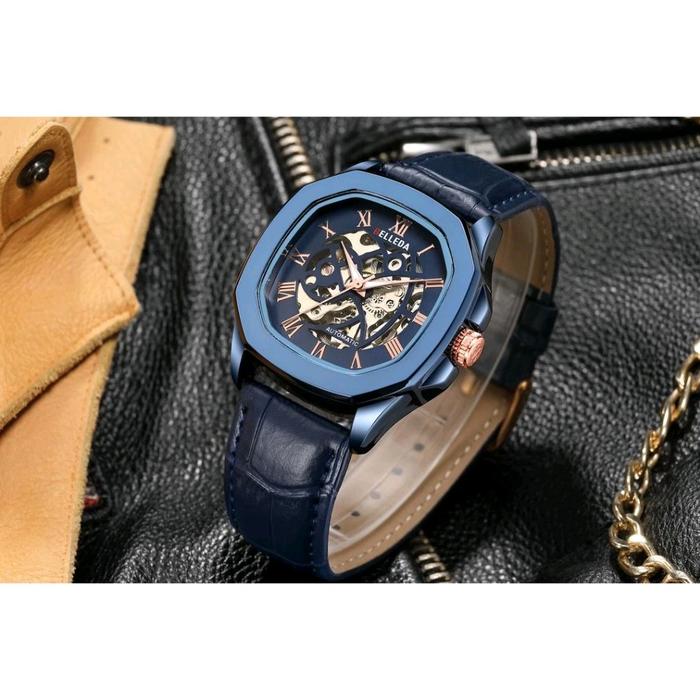 DISKON JAM  TANGAN BELLEDA 9484 KULIT AUTOMATIC Watches