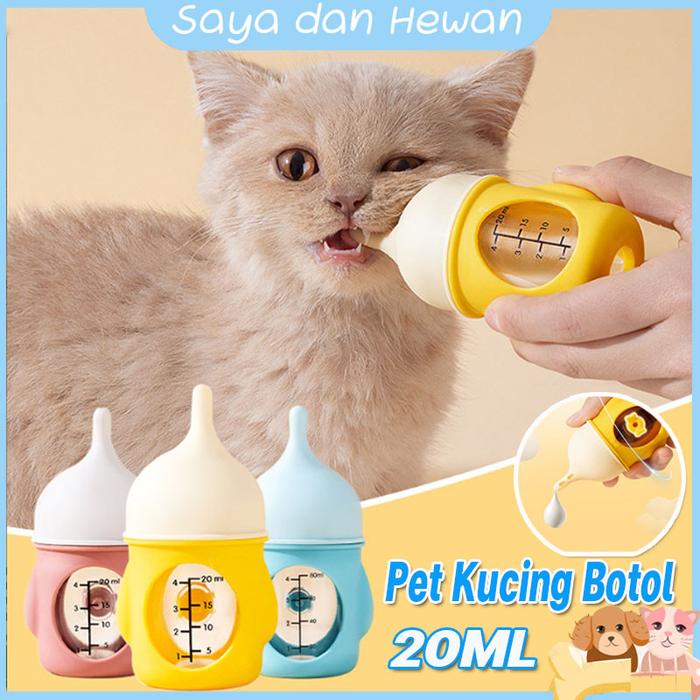 [NEW]20ML Pet Dot Kucing Pet Milk Bottle  Mangkok Dot Susu Anak Bayi Kucing Anjing Puppy Nipple Milk