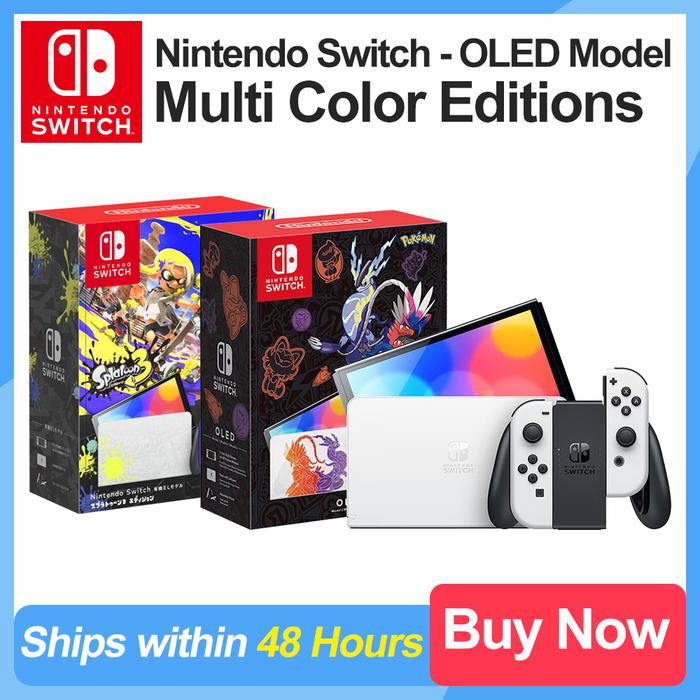 Nintendo Switch - Konsol Game Portabel 6.2 Inci dengan Layar Sentuh dan Kontrol Detachable Joy-Con