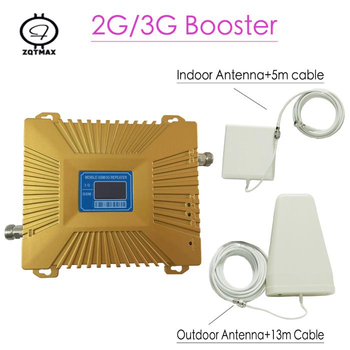 ZQTMAX LTE UMTS Cellular Signal booster GSM repeater 900 2100 Dual