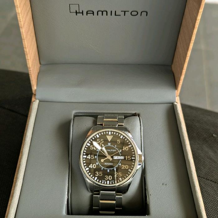 'Hamilton Watch Khaki Aviation Pilot Day Date Swiss   made Original'