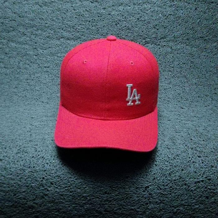 topi MLB vintage LA dodgers bahan wool