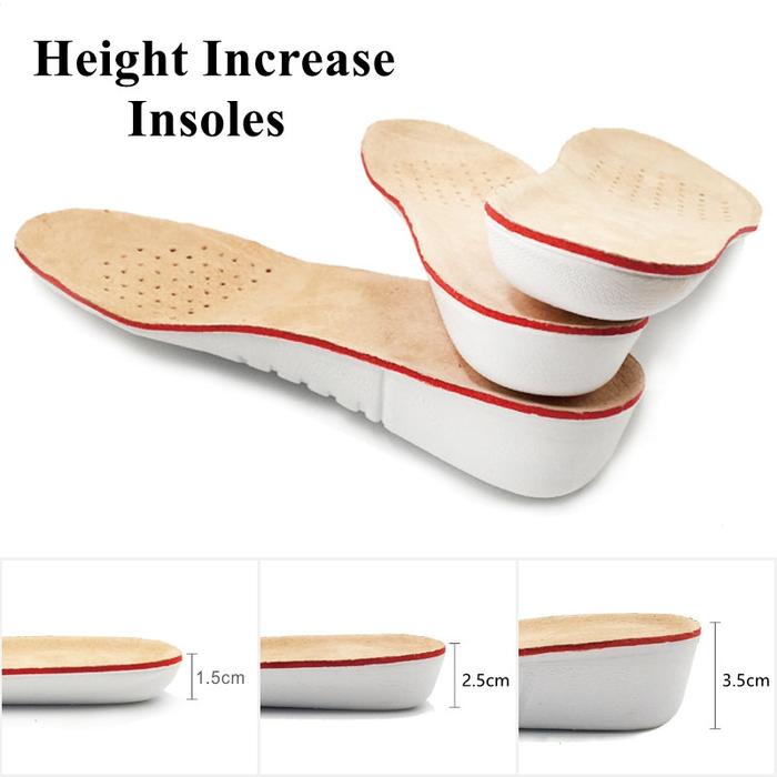 Height Increase Insoles Antislip Template Insole Orthopedic Shoe Inserts Sport Soft Breathable Sweat