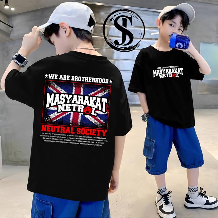 KAOS ANAK NETRAL MASYARAKAT NETRAL SOCIETY WE ARE BROTHERHOOD KAOS NETRAL TERBARU - KAOS NETRAL