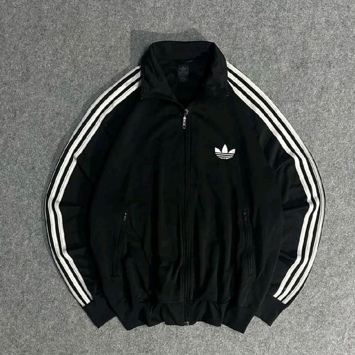 Adidas Jacket 100% Original  Hitam Cowok Wanita Keren Waterproof Pria Jaket Cewek Unisex Vintage Swe