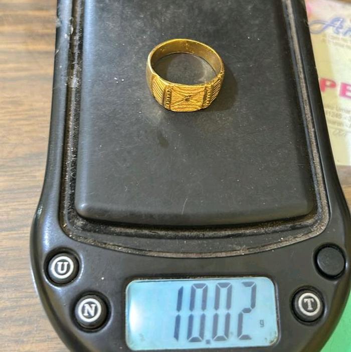 cincin pria 24k LM emas 99,99%.