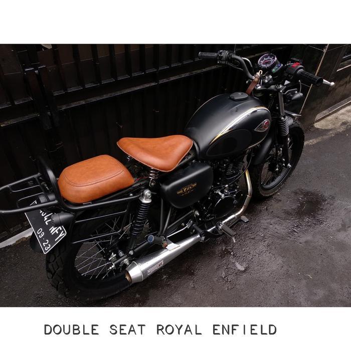 jok motor kawasaki w175 double seat royal enfield design L1