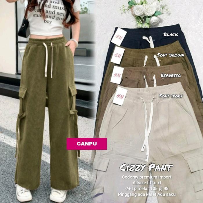Celana Cargo Cizzy Pants Wanita Panjang