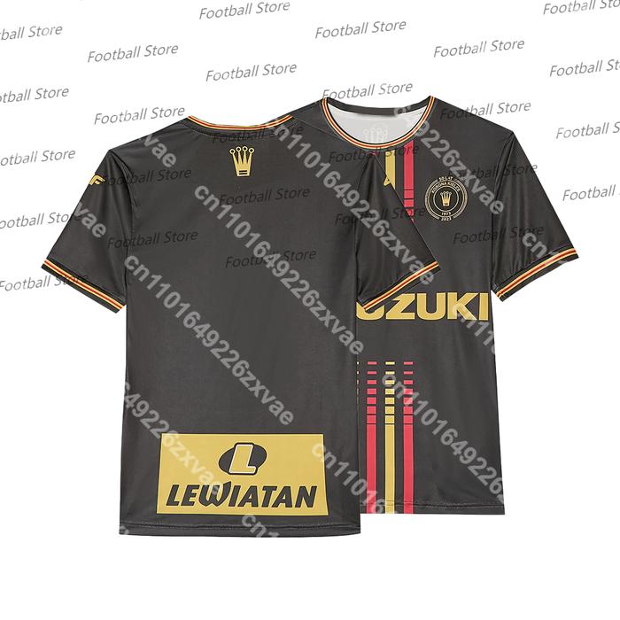 Camiseta de futbol polaca para hombre Polonia Secado rapido Korona Kielce 50 aniversario Jersey 25-2
