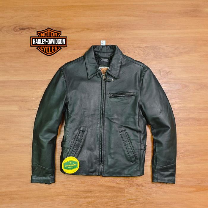 harley cafe racer leather jacket