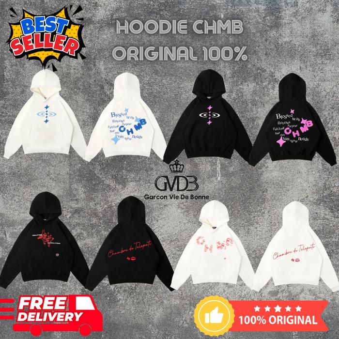Hoodie CHMB Blessed White Hoodie Blessed Black CHMB Shoting Love CHMB Beds Star Unisex