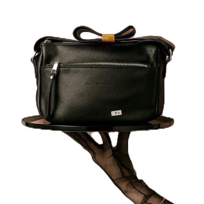 Tas fashion samping YAGELAISHI tali tebal dan besar  warna krem dan hitam