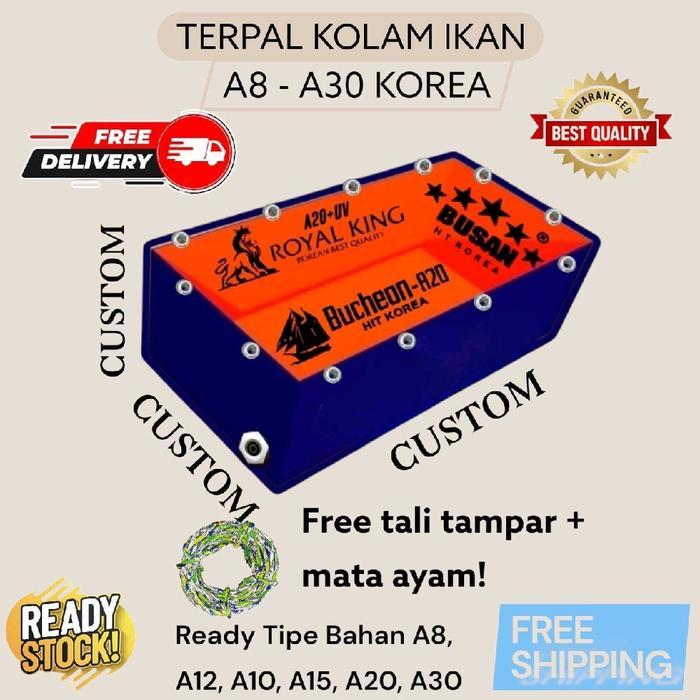 KOLAM TERPAL IKAN CUSTOM UKURAN SESUAI PERMINTAAN | HARGA PER METER