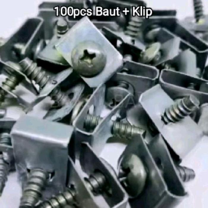 (100pcs) BAUT KLIP BODY MATIC HONDA -BAUT MOTORCYCLE-100 BAUT+KLIP