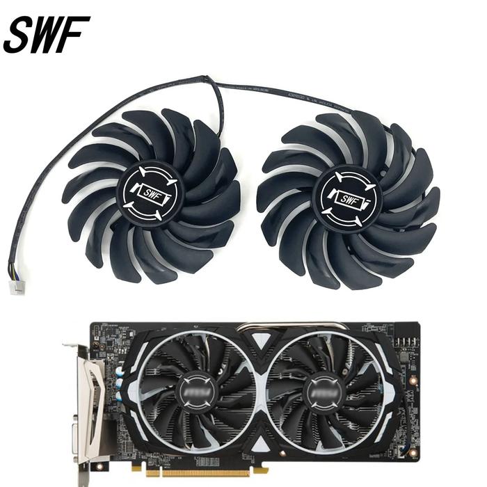 New 2PCS/Lot 87mm PLD09210S12HH 4Pin RX580 RX570 Graphics Video Card Cooling Fan for MSI RX 470 480 